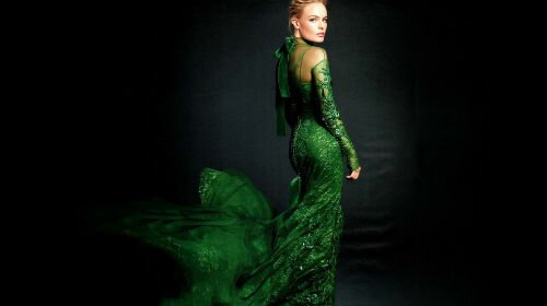 красивое зеленное платье